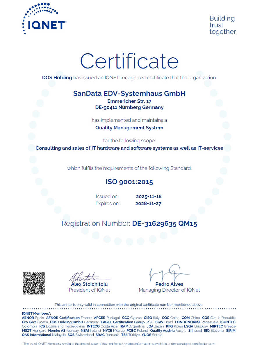 IQnet-Zertifizerung